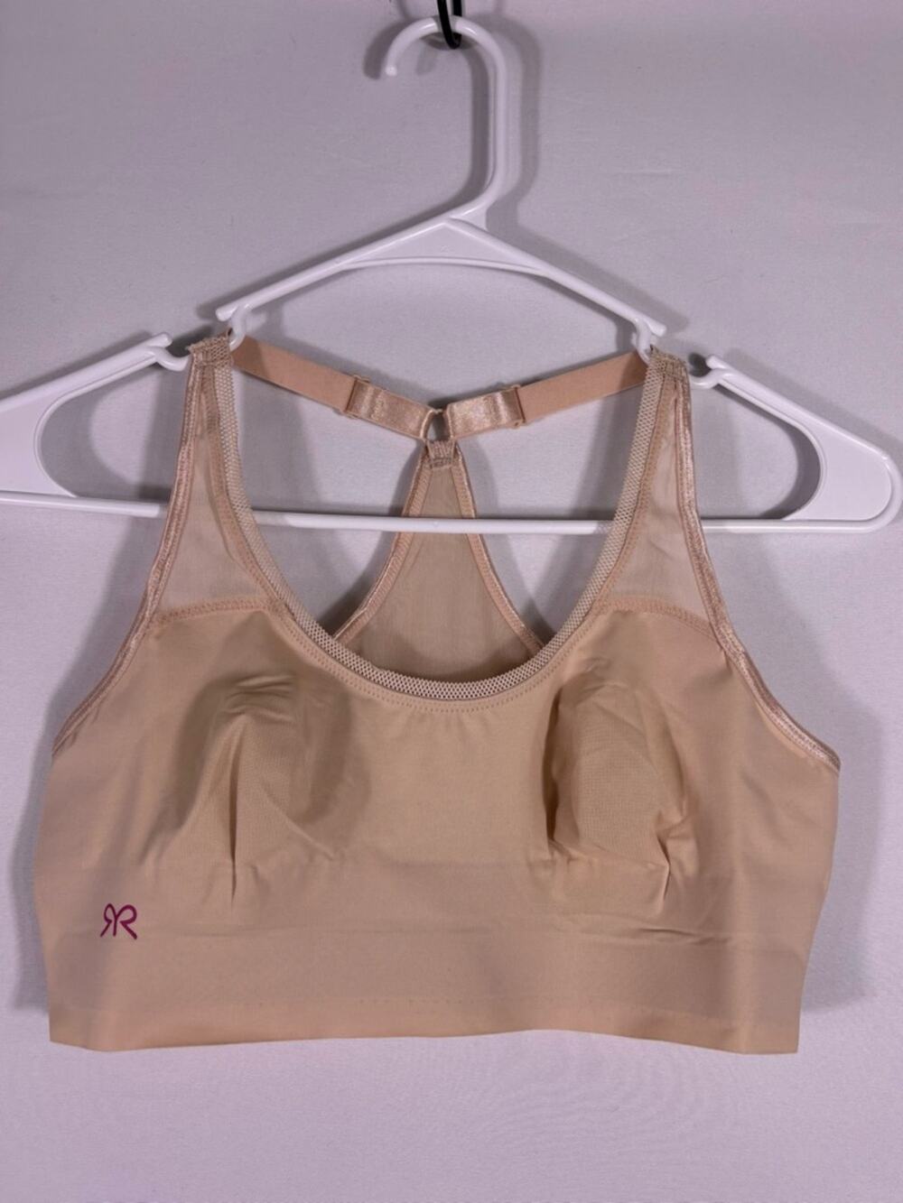 NWOT Ruby Ribbon Seamless Shaping Bra Nude Wireless Support Racerback Size S
